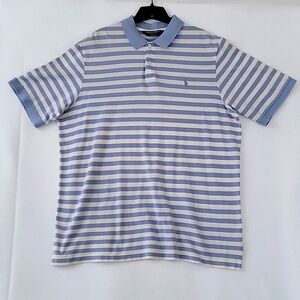 Vintage Polo By Ralph Lauren Men's Golf Shirt,.Blue & White Size XL Pro Fit